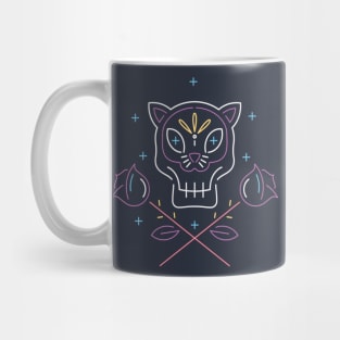 Mexican Cat Skull Mug